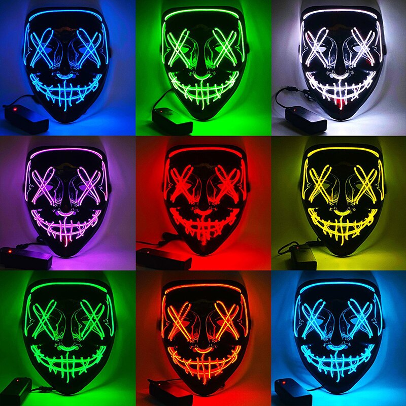 Led Neon Purge Mask