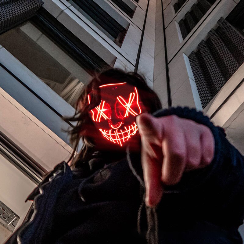 Led Neon Purge Mask